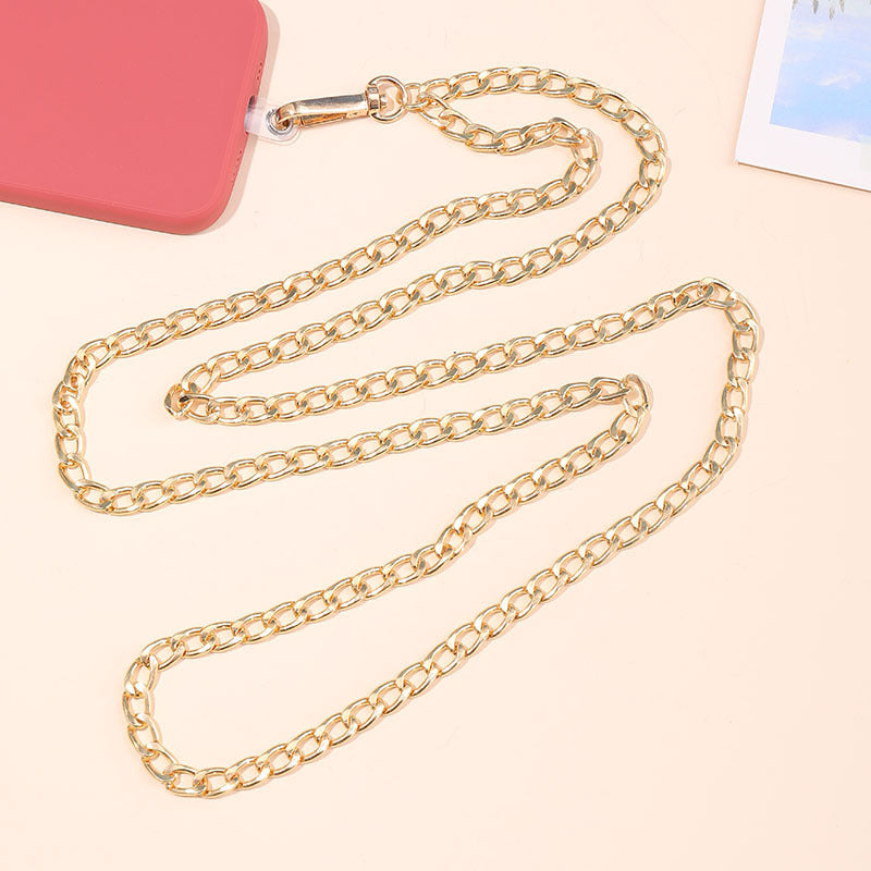 Adjustable Metal Crossbody Chain Strap with Lobster Clasp