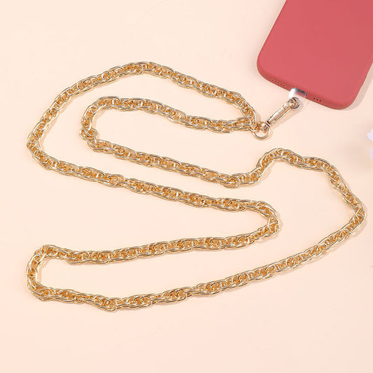 Adjustable Metal Crossbody Chain Strap with Lobster Clasp