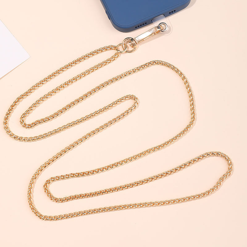 Adjustable Metal Crossbody Chain Strap with Lobster Clasp