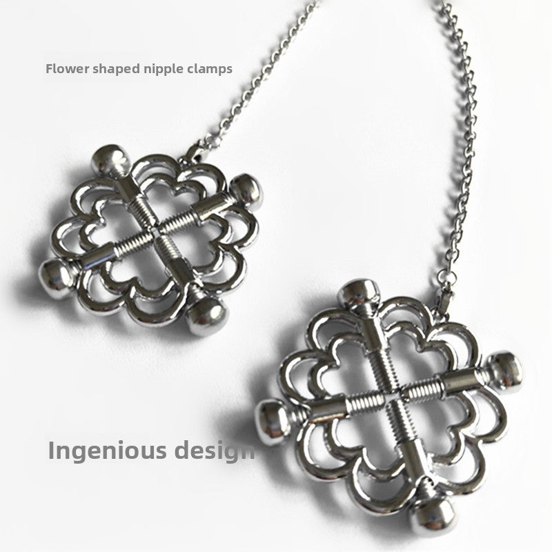 Adjustable metal nipple clamp