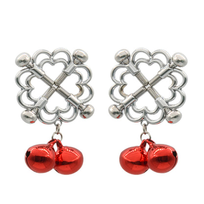Adjustable metal nipple clamp