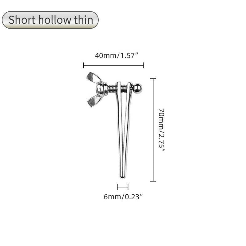 Adjustable metal urethral rod for men