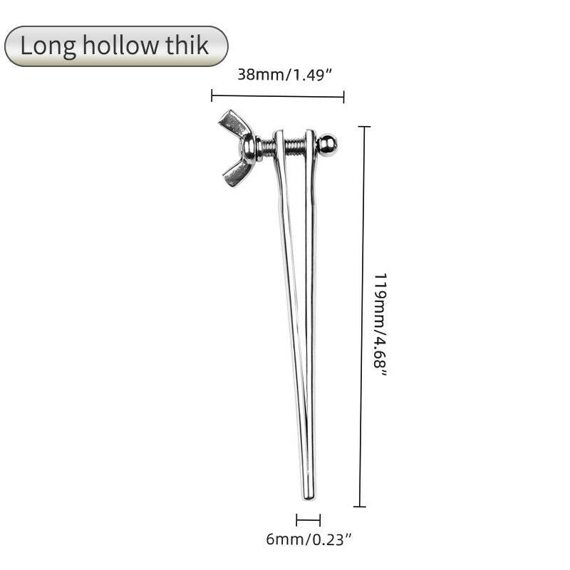 Adjustable metal urethral rod for men