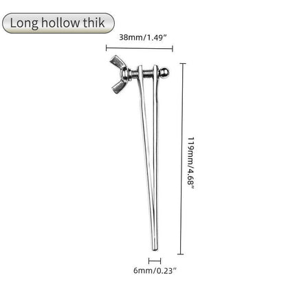 Adjustable metal urethral rod for men