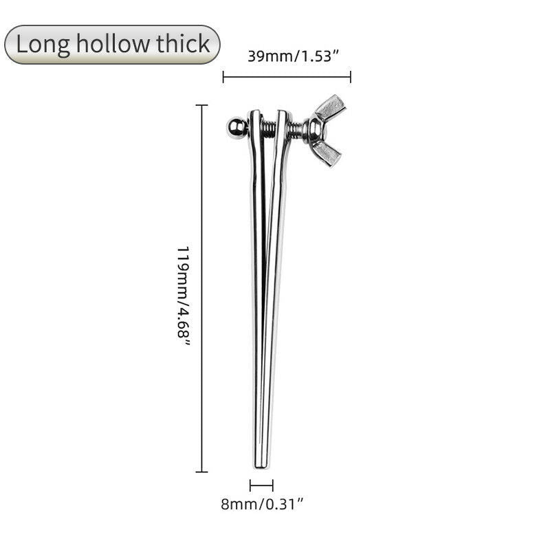 Adjustable metal urethral rod for men
