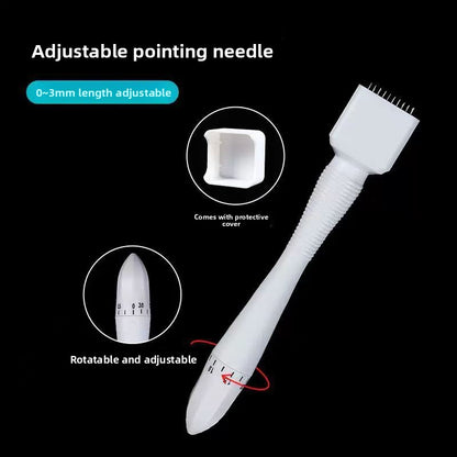 Adjustable Microneedle Roller for Skin and Hair Care