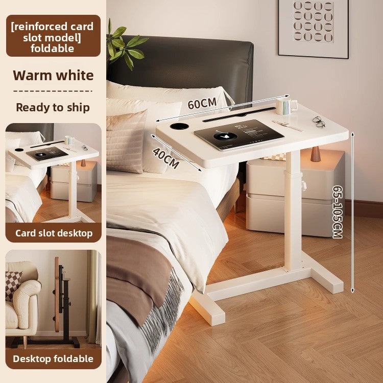 Adjustable Mobile Computer Desk with Foldable Design