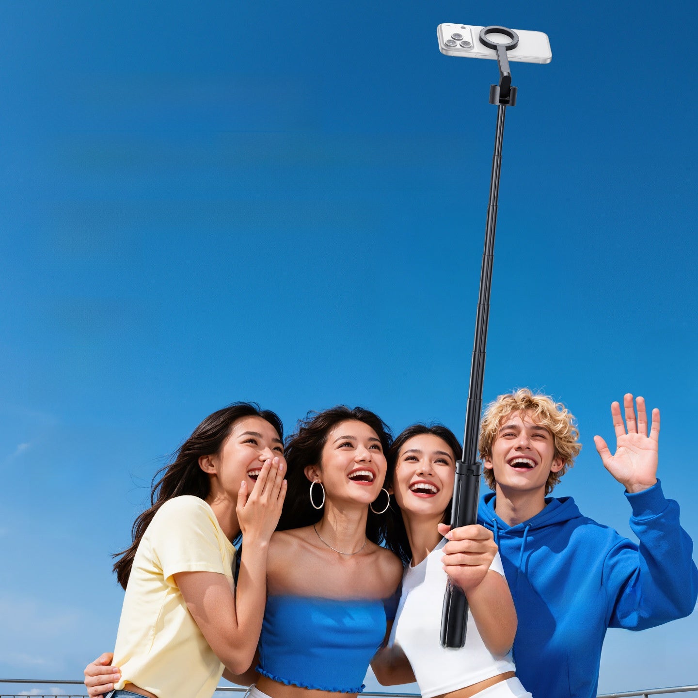 Adjustable Mobile Phone Floor Stand