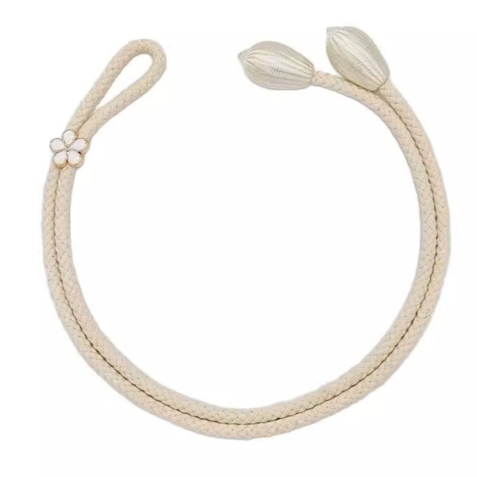 Adjustable Modern Minimalist Curtain Ties with Flower-Shaped Storage Clips