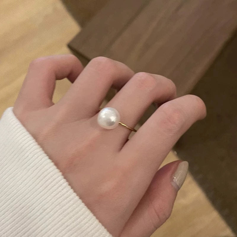 Adjustable Moonstone Zircon Ring