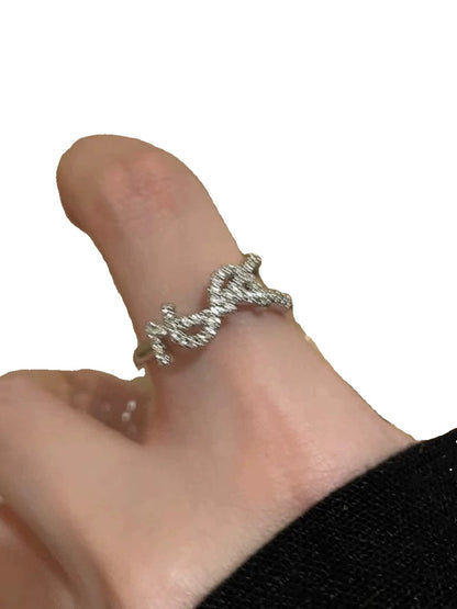 Adjustable Moonstone Zircon Ring