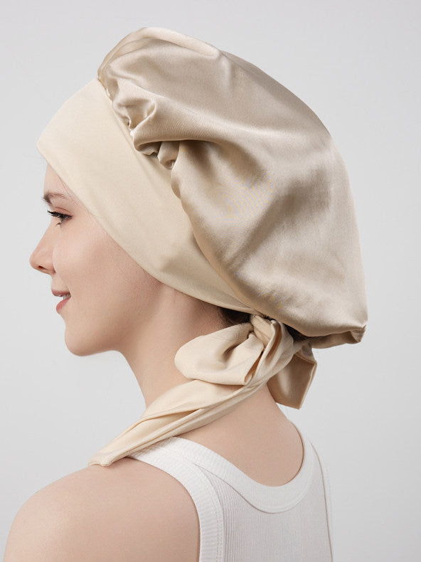 Adjustable Mulberry Silk Sleeping Cap