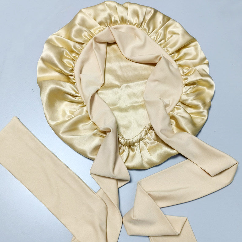 Adjustable Mulberry Silk Sleeping Cap