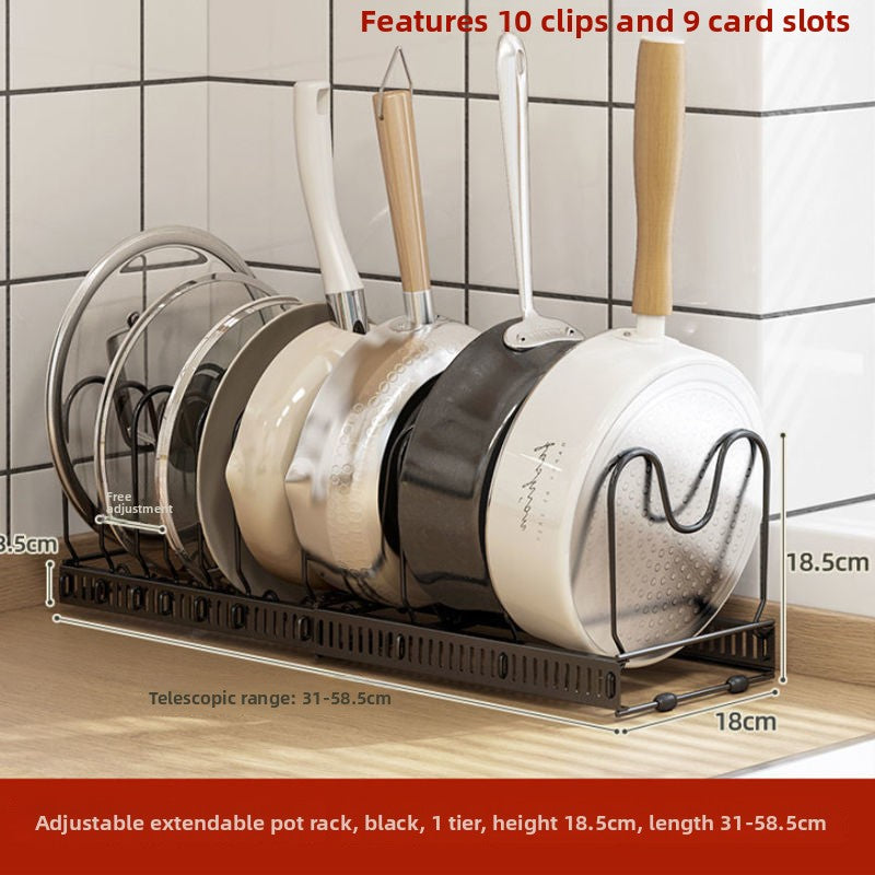 Adjustable Multilayer Kitchen Utensil Organizer Rack