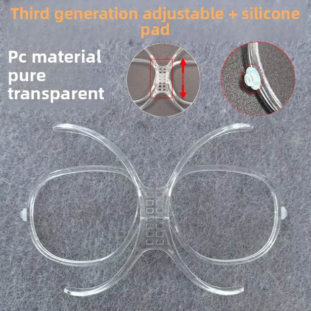 Adjustable Myopia Frame for Ski Goggles