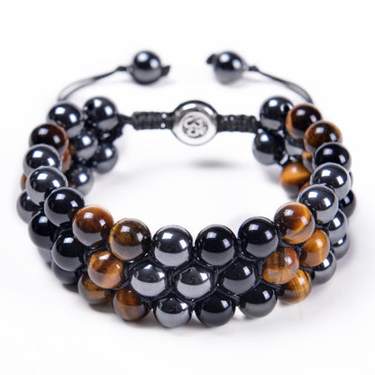Adjustable Natural Stone Beaded Bracelet