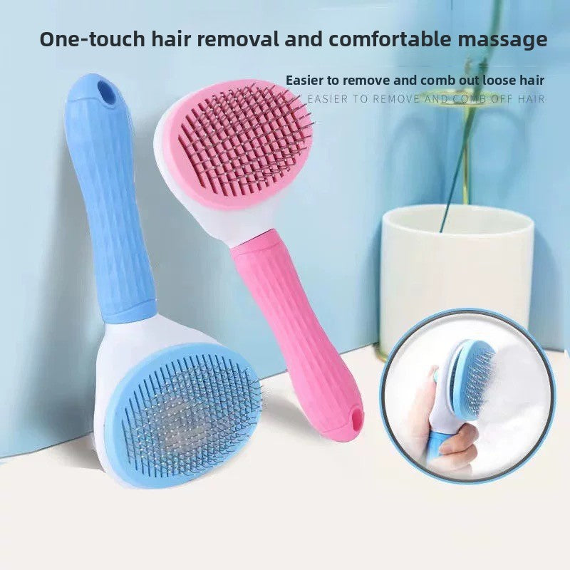 Adjustable Needle Pet Comb for Cats and Dogs
