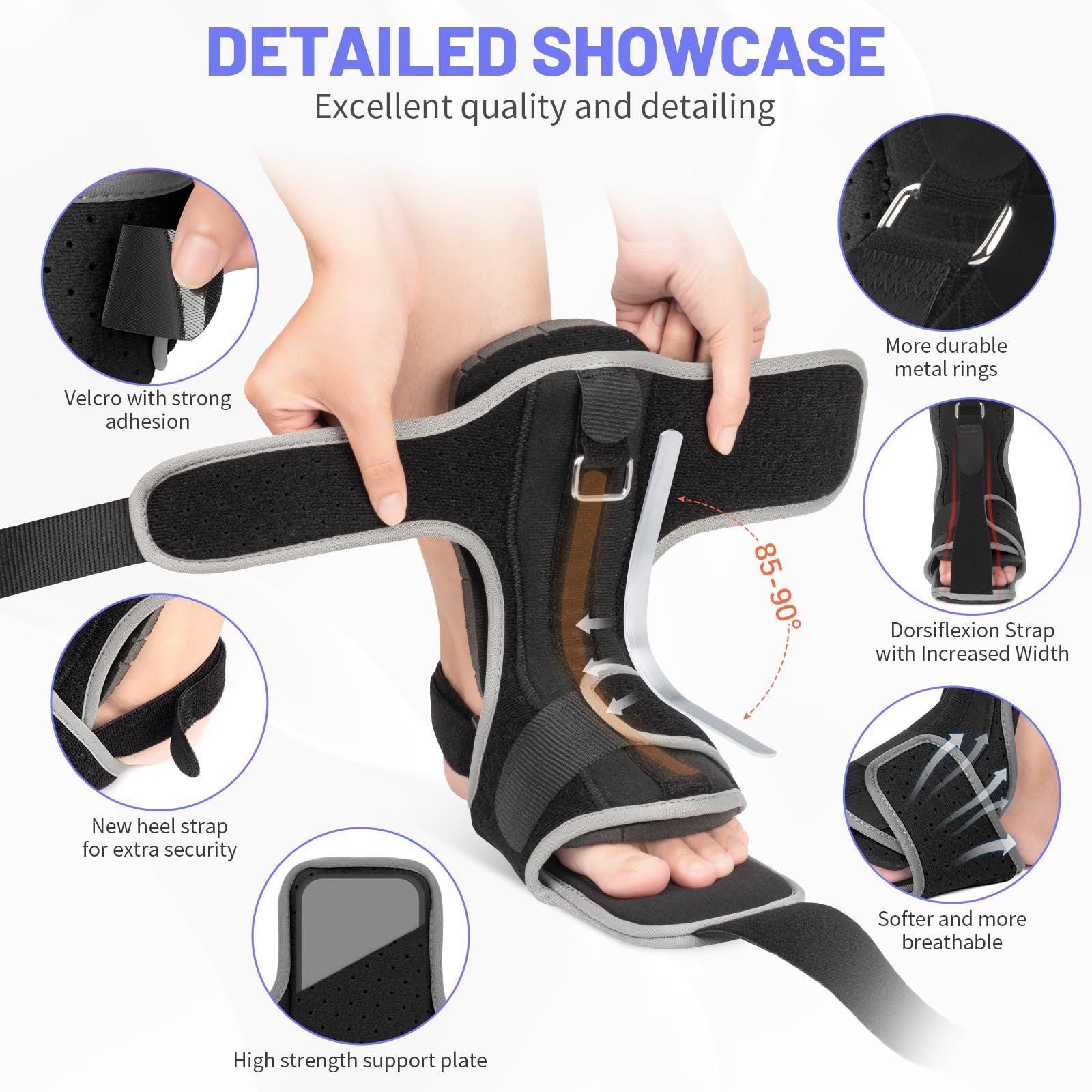 Adjustable Night Splint Foot Drop Orthosis