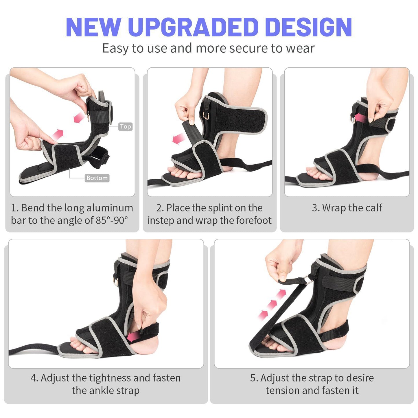 Adjustable Night Splint Foot Drop Orthosis