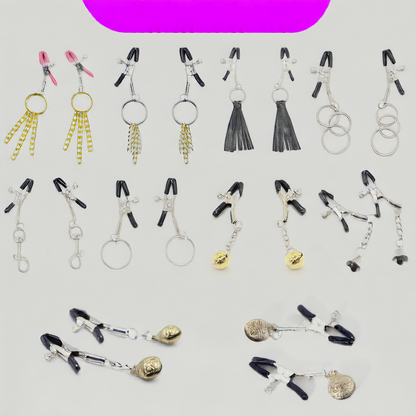 Adjustable Nipple Clamps with Decorative Bells
