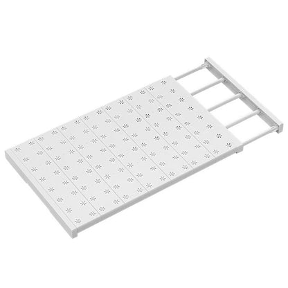Adjustable No-Drill Wardrobe Shelf Organizer
