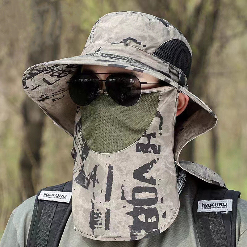 Adjustable Outdoor Sun Protection Hat with Neck Flap
