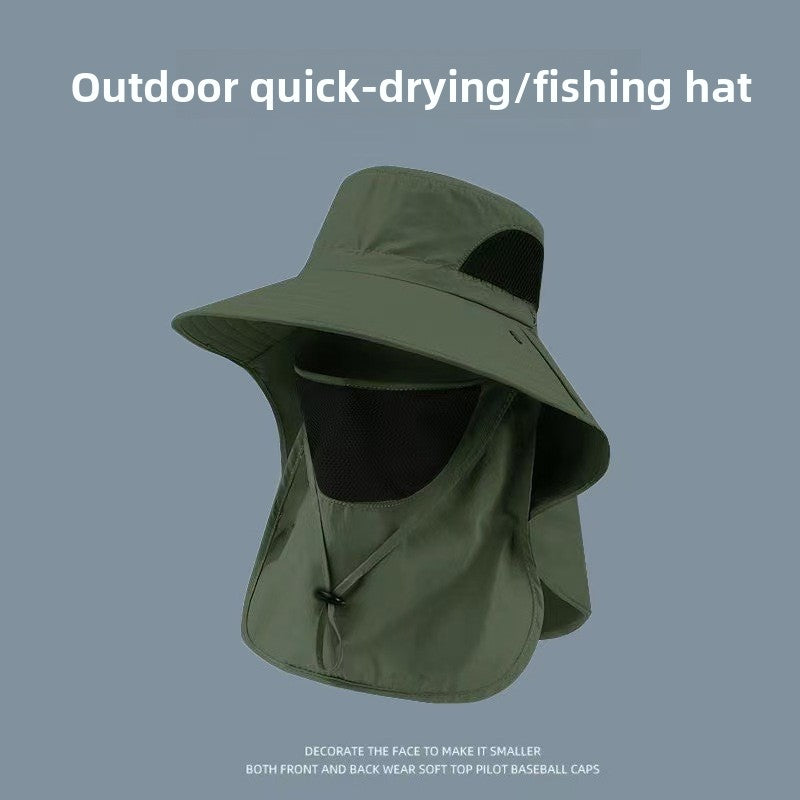 Adjustable Outdoor Sun Protection Hat with Neck Flap