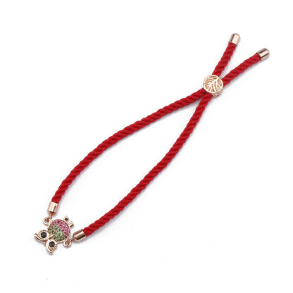 Adjustable Owl Charm Bracelet