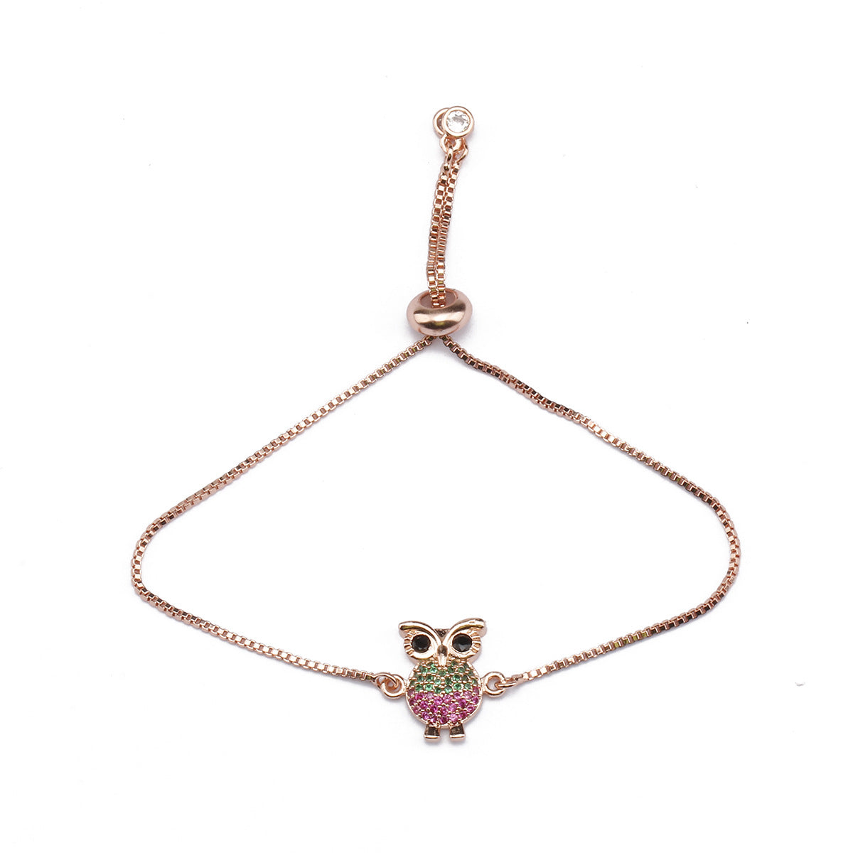Adjustable Owl Charm Bracelet