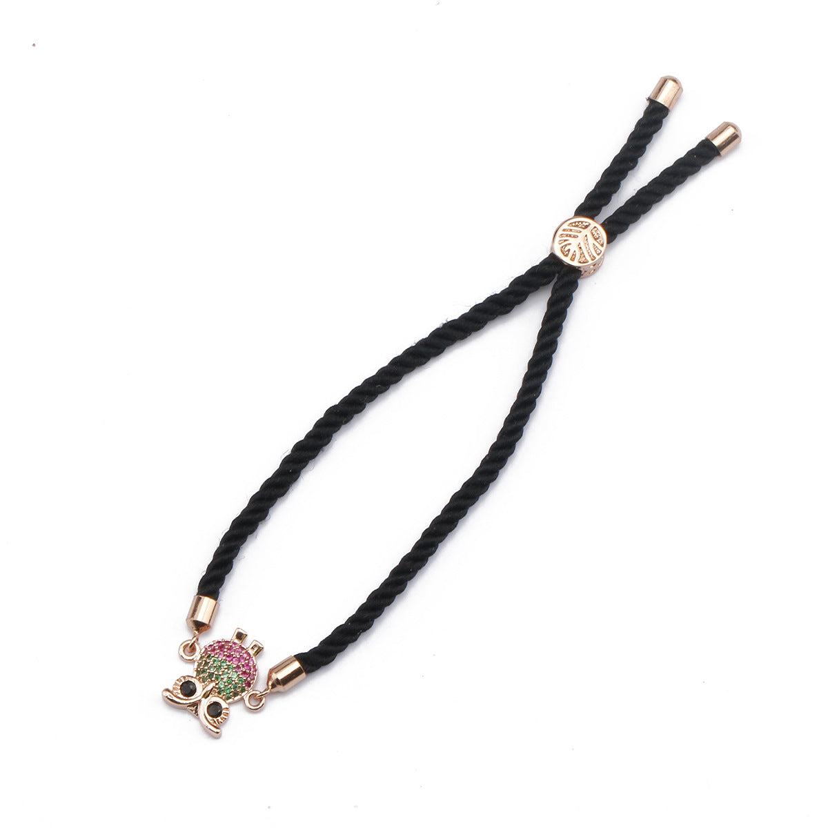 Adjustable Owl Charm Bracelet