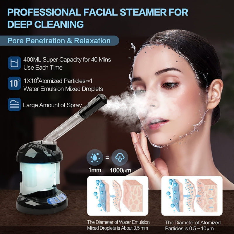 Adjustable Ozone Facial Steamer