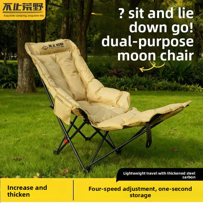 Adjustable Padded Portable Folding Chair for Outdoor Camping