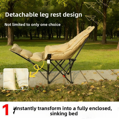 Adjustable Padded Portable Folding Chair for Outdoor Camping