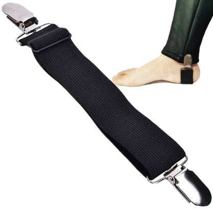 Adjustable pant cuff clips