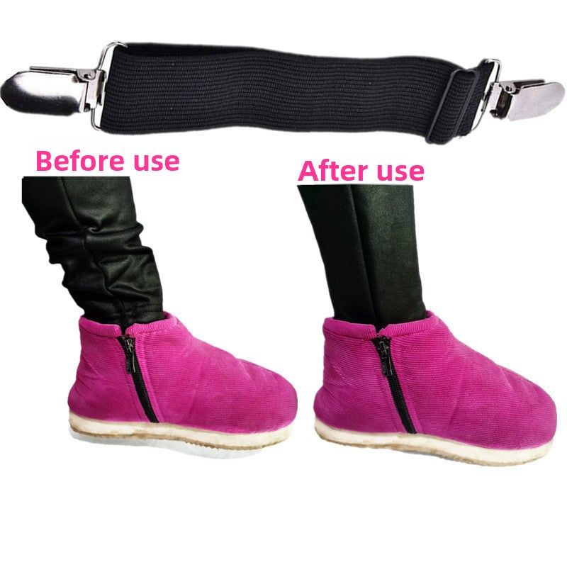 Adjustable pant cuff clips