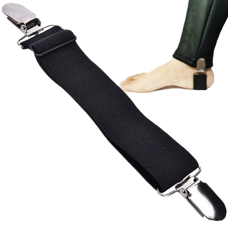 Adjustable pant cuff clips