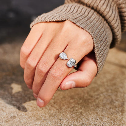 Adjustable Pear Shaped Ring