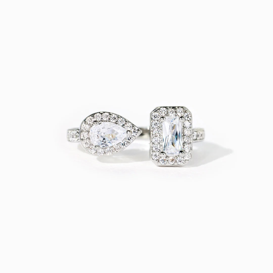Adjustable Pear Shaped Ring