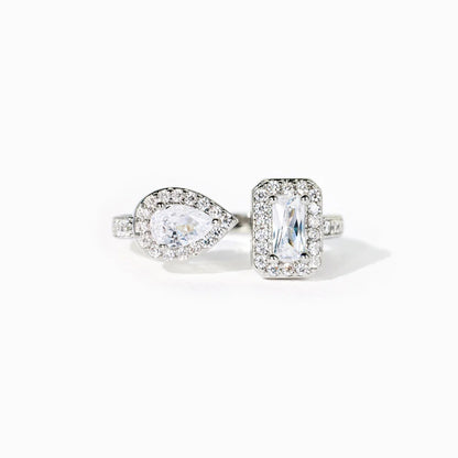 Adjustable Pear Shaped Ring