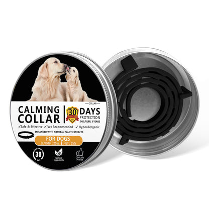 Adjustable Pet Calming Collar for Cats and Dogs