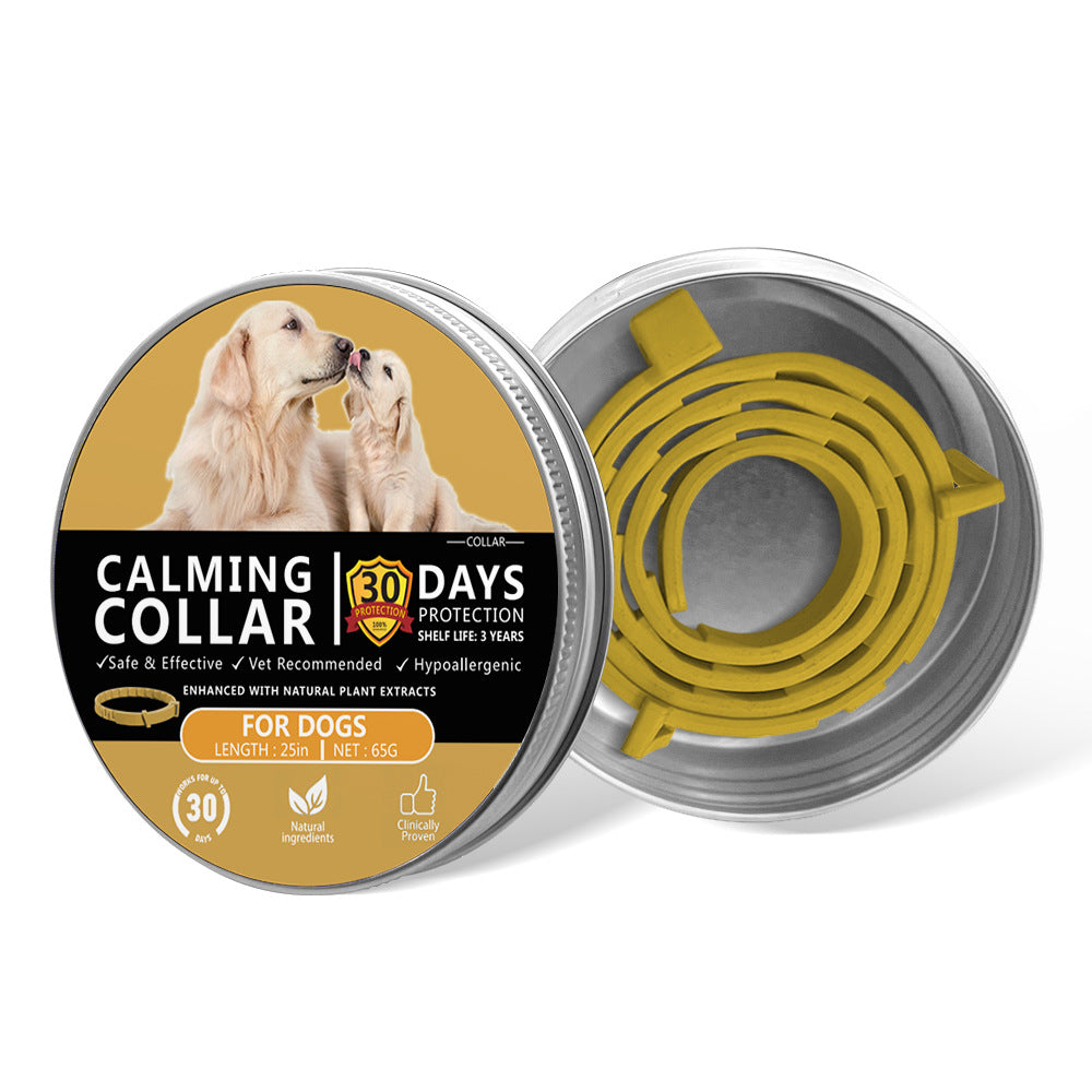 Adjustable Pet Calming Collar for Cats and Dogs