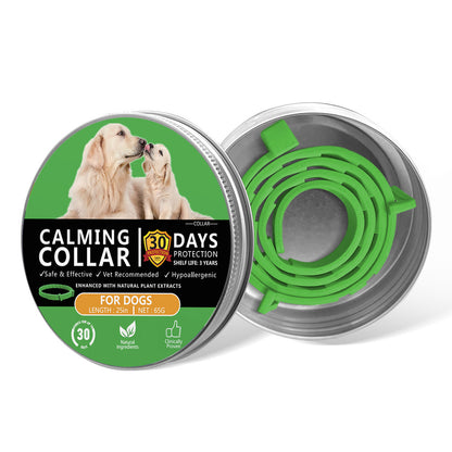 Adjustable Pet Calming Collar for Cats and Dogs