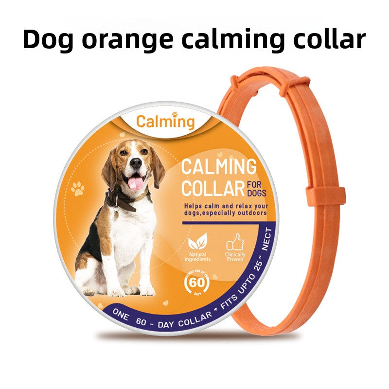 Adjustable Pet Calming Collar for Cats and Dogs