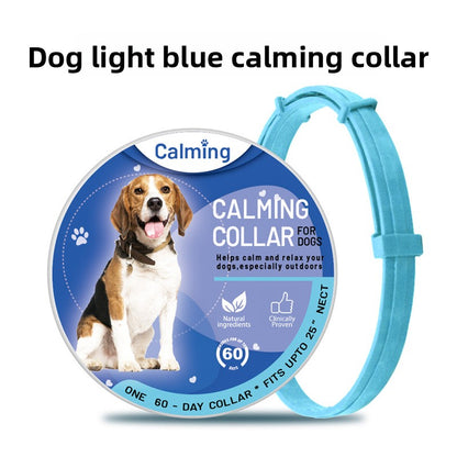 Adjustable Pet Calming Collar for Cats and Dogs