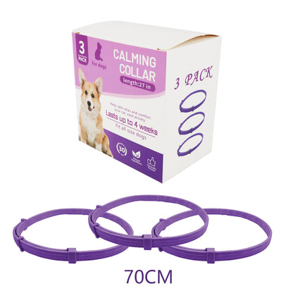 Adjustable Pet Calming Collar for Cats and Dogs