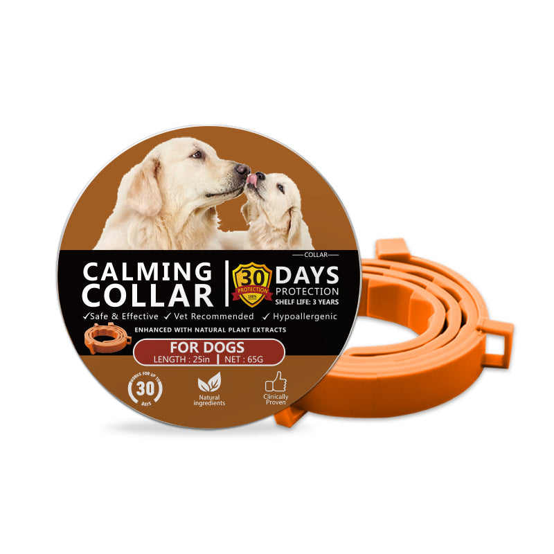 Adjustable Pet Calming Collar for Cats and Dogs
