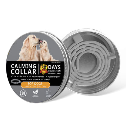 Adjustable Pet Calming Collar for Cats and Dogs