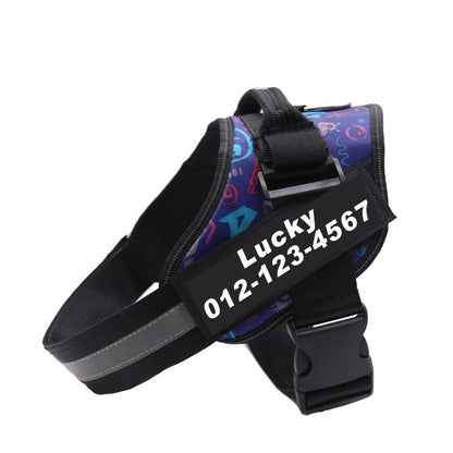 Adjustable Pet Harness Vest with Leash Hook