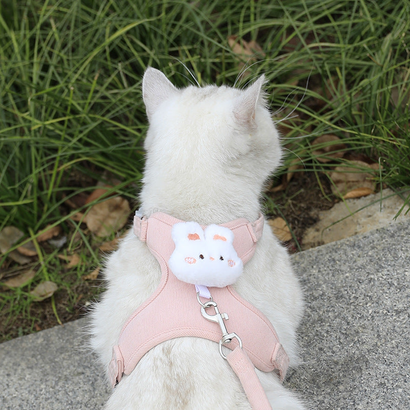 Adjustable Pet Harness with Traction Rope