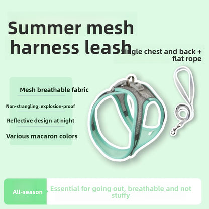 Adjustable Pet Vest Leash with Chest Strap